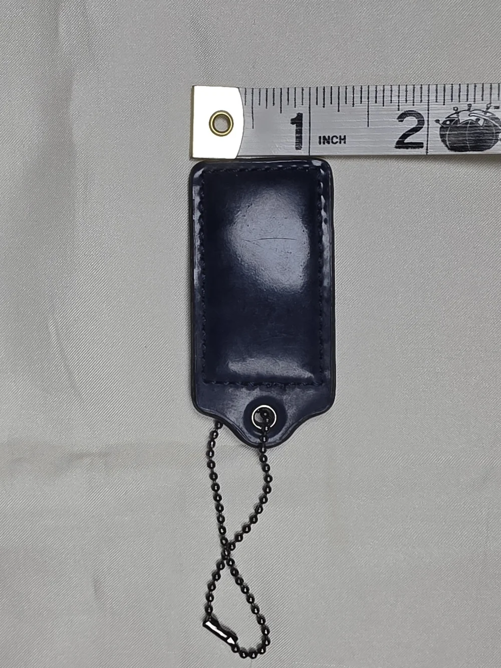 Authentic Vintage Coach Navy Blue Leather Hangtag Replacement Charm Fob